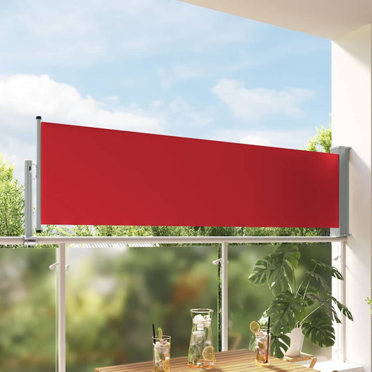 48363 vidaXL Patio Retractable Side Awning 80x300 cm Red