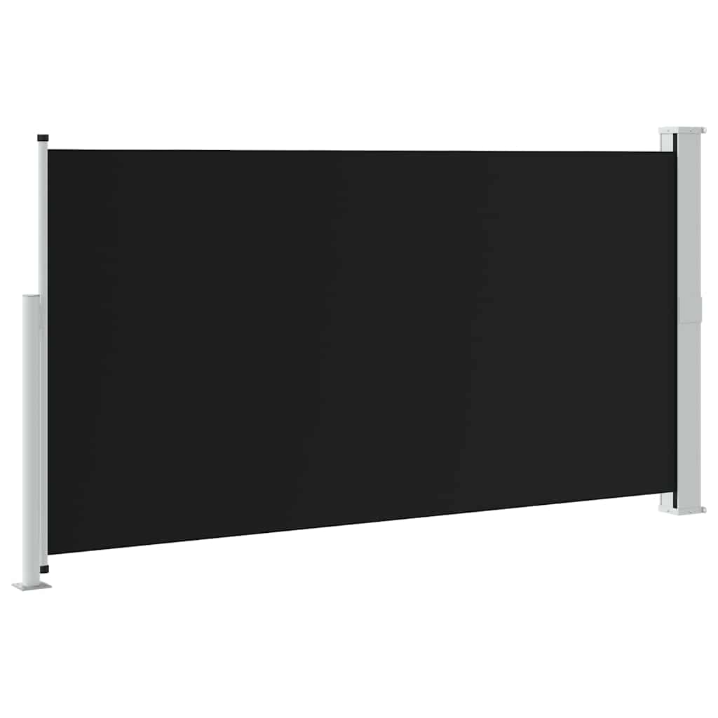 48364 vidaXL Patio Retractable Side Awning 170x300 cm Black