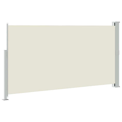 vidaXL Side Awning | Cream fabric with grey steel cover
