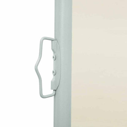 vidaXL Side Awning | Cream fabric with grey steel cover