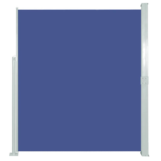 vidaXL Side Awning | Blue, Grey | Polyester, Powder-Coated Steel | 170x300 cm
