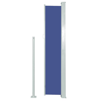 vidaXL Side Awning | Blue, Grey | Polyester, Powder-Coated Steel | 170x300 cm