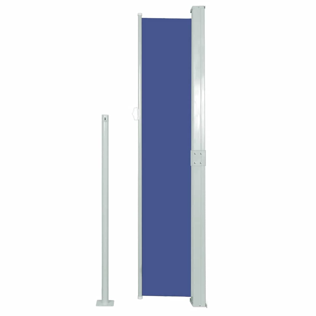 vidaXL Side Awning | Blue, Grey | Polyester, Powder-Coated Steel | 170x300 cm