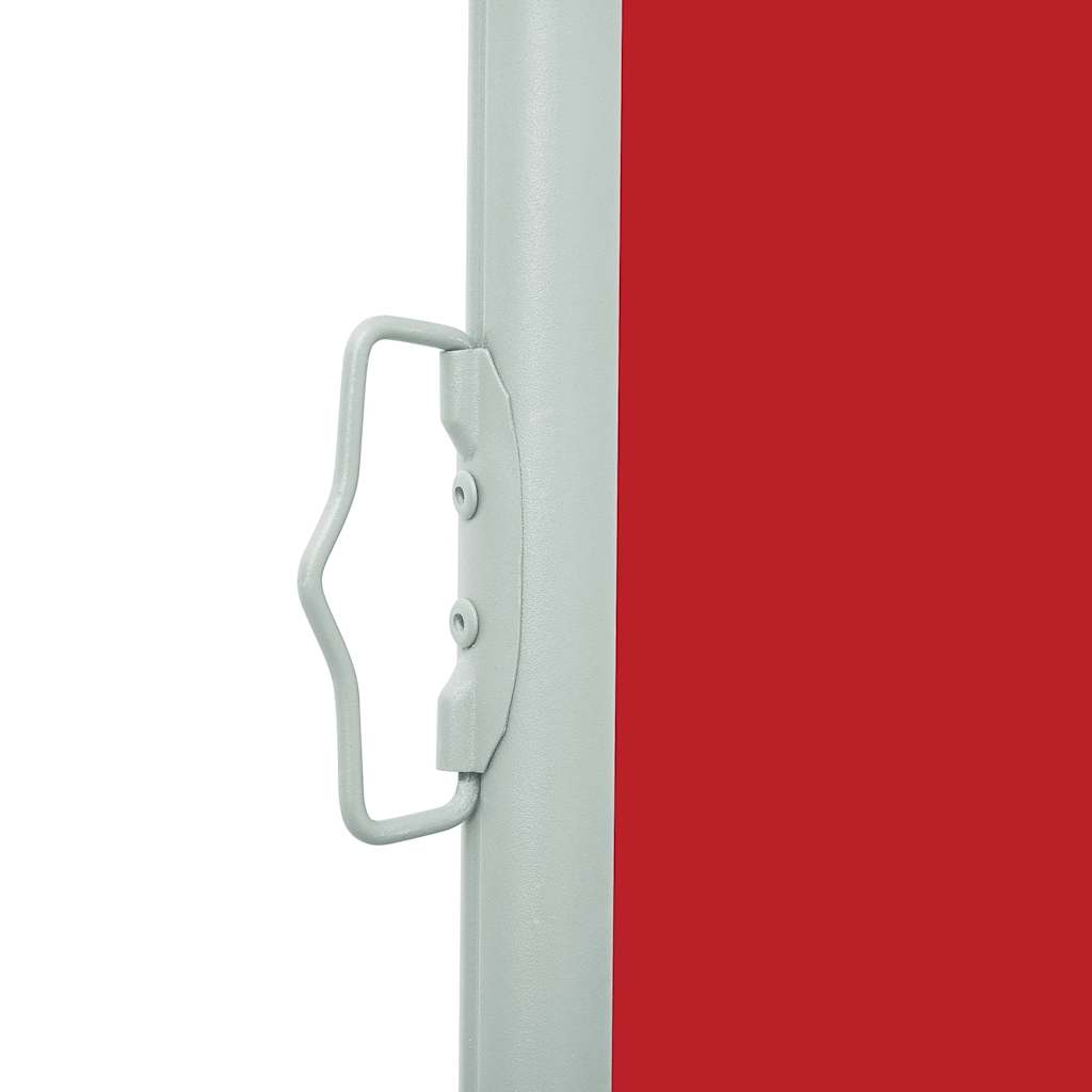 vidaXL Side Awning | Red and Grey | Polyester, Powder-coated steel | 170x300 cm