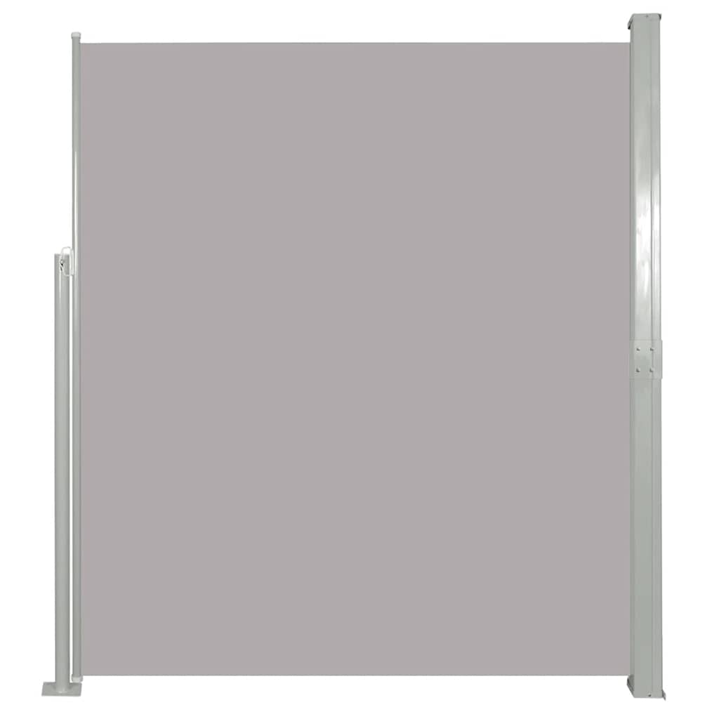 vidaXL Side Awning | Grey | Polyester, Powder-Coated Steel | 170 x 300 cm