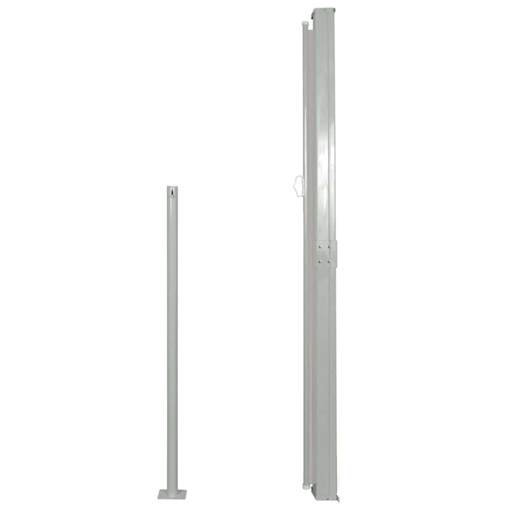 vidaXL Side Awning | Grey | Polyester, Powder-Coated Steel | 170 x 300 cm