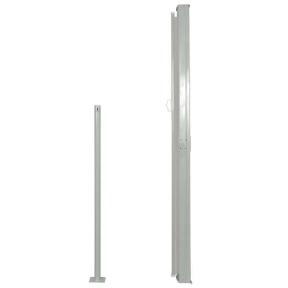 vidaXL Side Awning | Grey | Polyester, Powder-Coated Steel | 170 x 300 cm