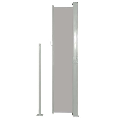 vidaXL Side Awning | Grey | Polyester, Powder-Coated Steel | 170 x 300 cm
