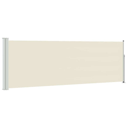vidaXL Patio Retractable Side Awning 100x314 cm Cream
