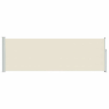 vidaXL Patio Retractable Side Awning 100x314 cm Cream