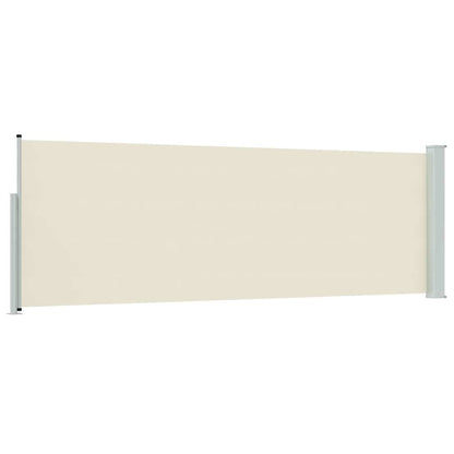 vidaXL Patio Retractable Side Awning 100x314 cm Cream