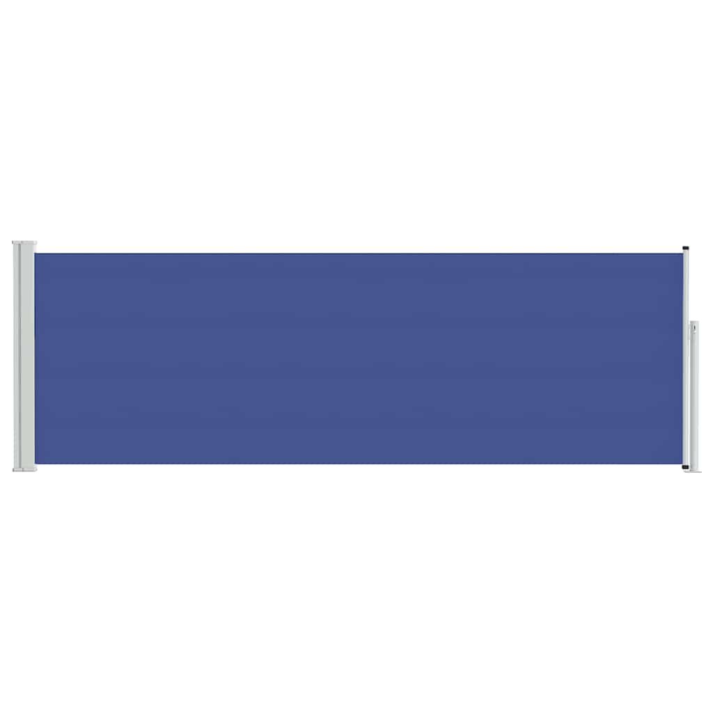 vidaXL Patio Retractable Side Awning 100x300 cm Blue