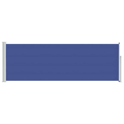 vidaXL Patio Retractable Side Awning 100x300 cm Blue