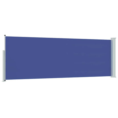 vidaXL Patio Retractable Side Awning 100x300 cm Blue