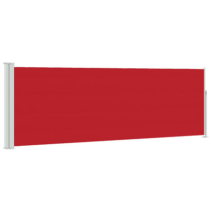vidaXL Patio Retractable Side Awning 100x314 cm Red