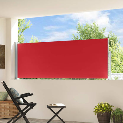 48373 vidaXL Patio Retractable Side Awning 100x300 cm Red