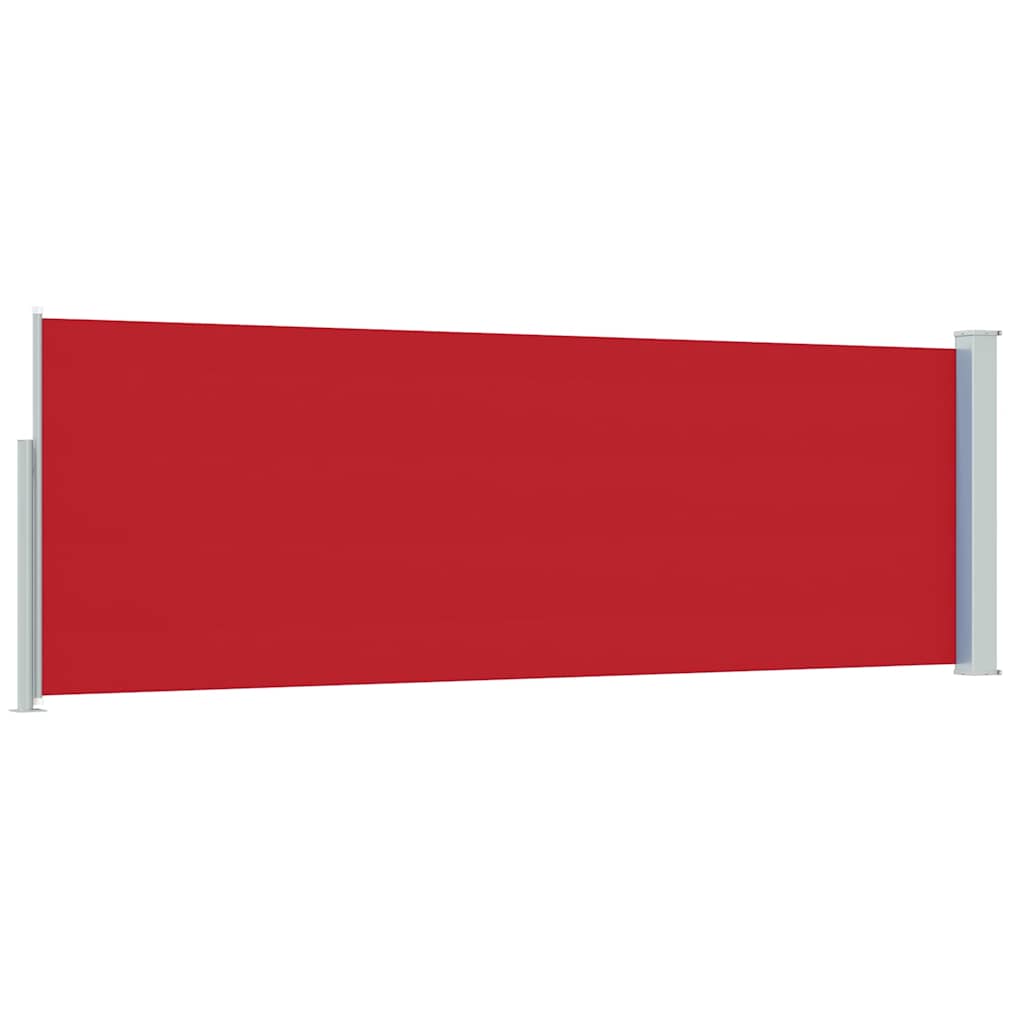 vidaXL Patio Retractable Side Awning 100x314 cm Red