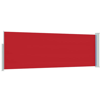 vidaXL Patio Retractable Side Awning 100x314 cm Red