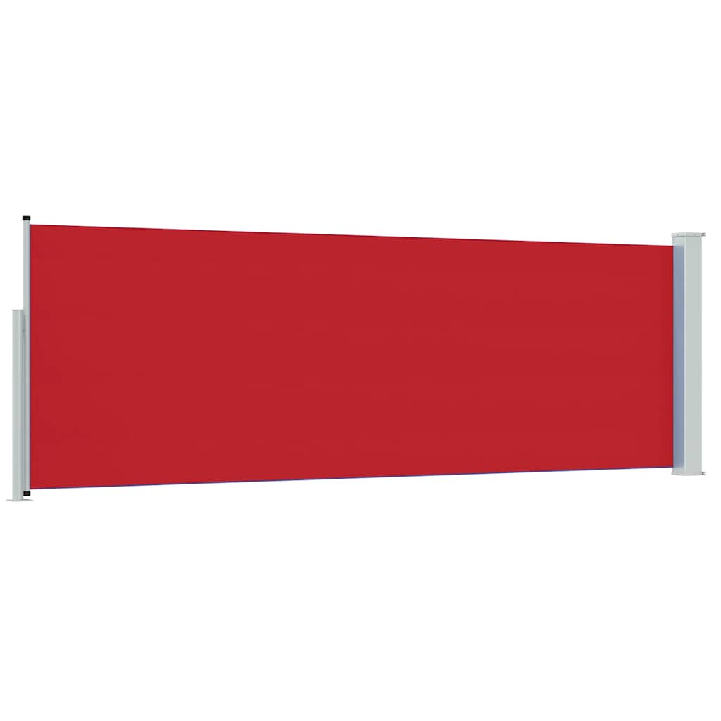 vidaXL Patio Retractable Side Awning 100x300 cm Red
