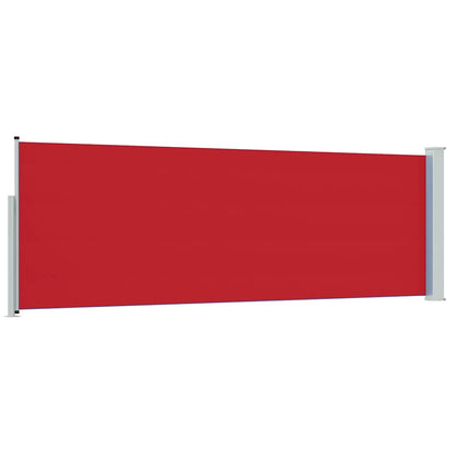 vidaXL Patio Retractable Side Awning 100x300 cm Red