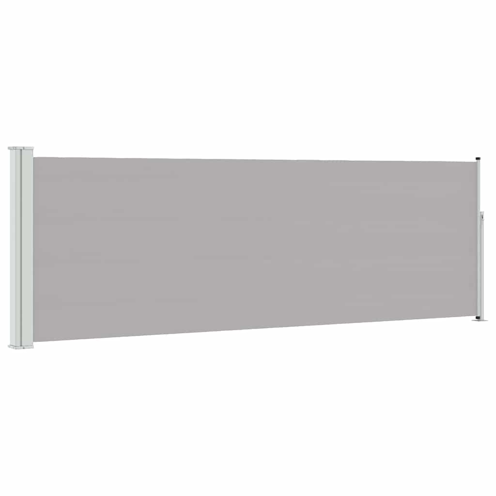 vidaXL Patio Retractable Side Awning 100x314 cm Grey