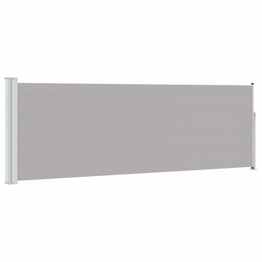 vidaXL Patio Retractable Side Awning 100x314 cm Grey