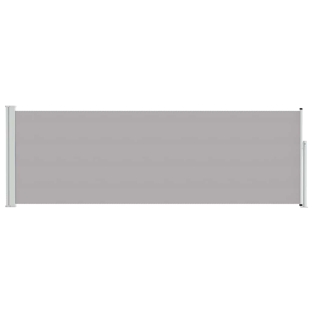 vidaXL Patio Retractable Side Awning 100x314 cm Grey