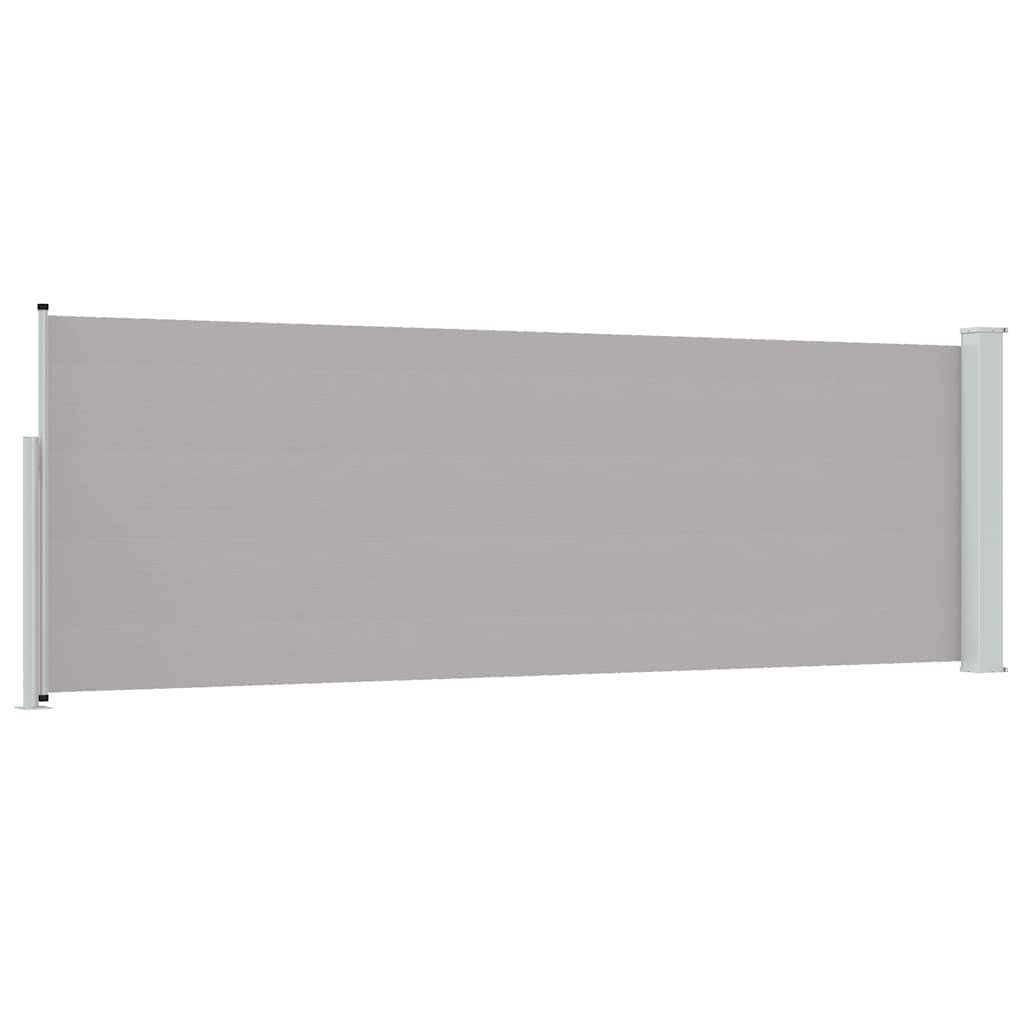 vidaXL Patio Retractable Side Awning 100x314 cm Grey