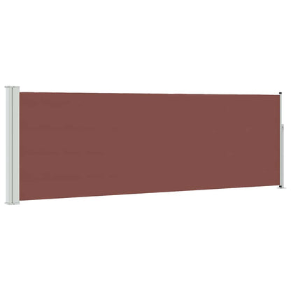 vidaXL Patio Retractable Side Awning 100x314 cm Brown