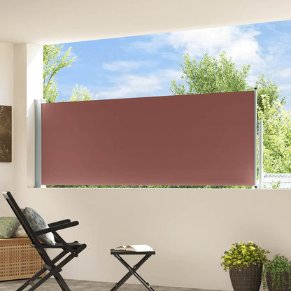 48375 vidaXL Patio Retractable Side Awning 100x300 cm Brown
