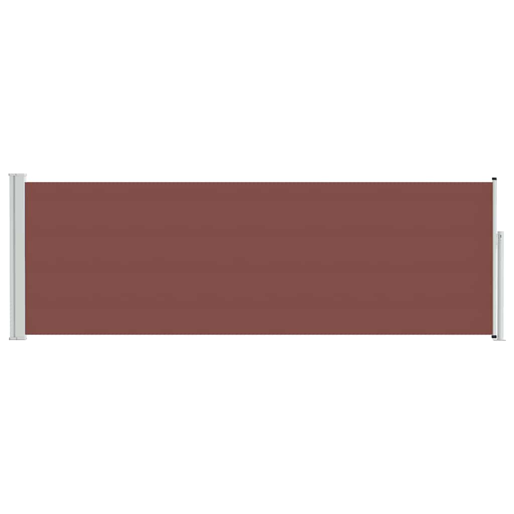 48375 vidaXL Patio Retractable Side Awning 100x300 cm Brown