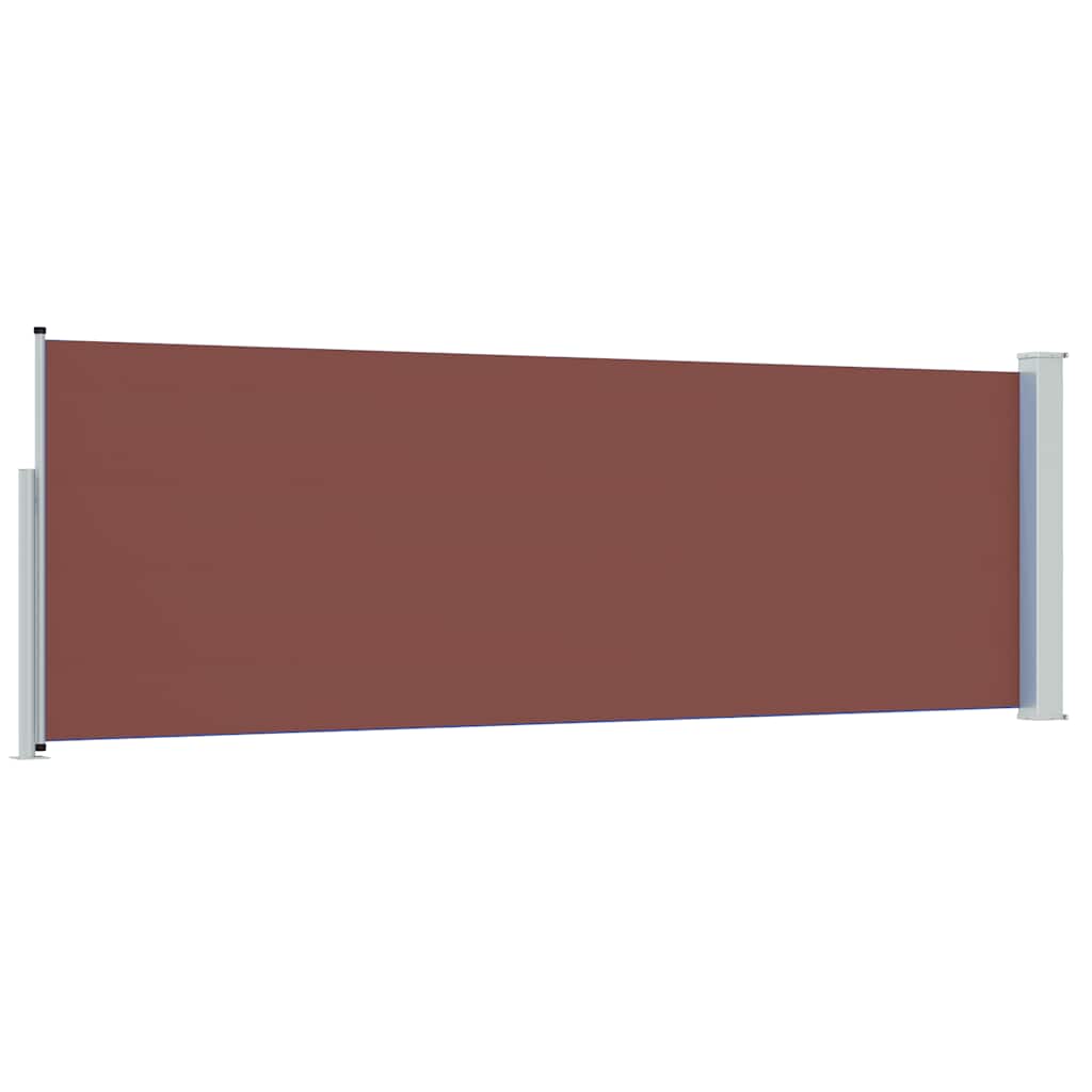 vidaXL Patio Retractable Side Awning 100x300 cm Brown