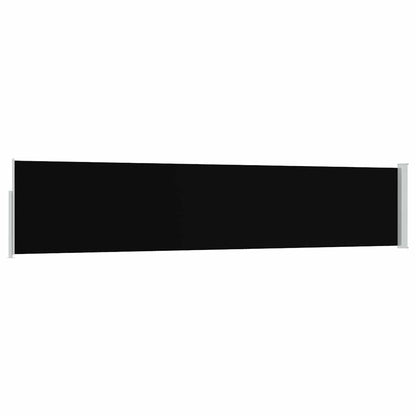 vidaXL Patio Retractable Side Awning 100x514 cm Black