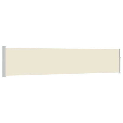 vidaXL Patio Retractable Side Awning 100x514 cm Cream