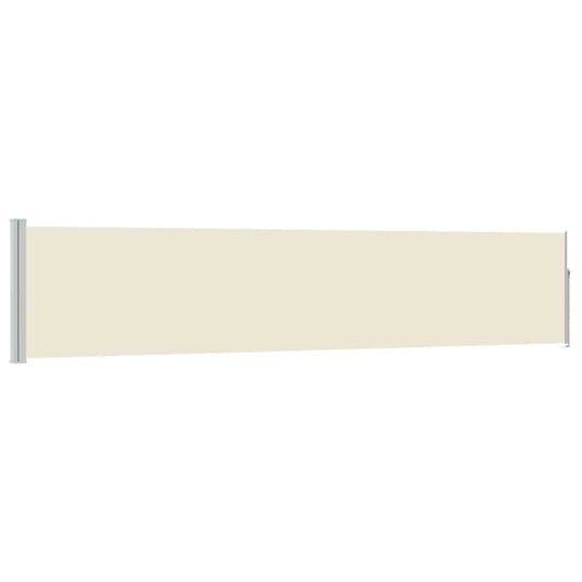 vidaXL Patio Retractable Side Awning 100x514 cm Cream