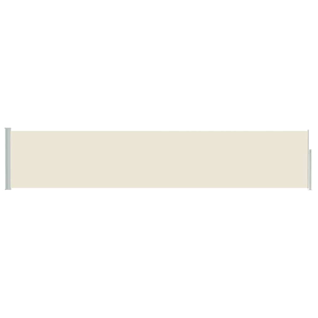 vidaXL Patio Retractable Side Awning 100x514 cm Cream