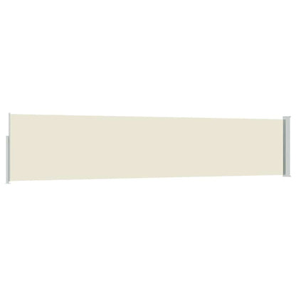 vidaXL Patio Retractable Side Awning 100x514 cm Cream