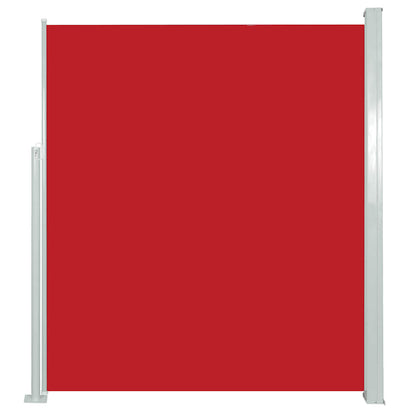 vidaXL Patio Retractable Side Awning 100x500 cm Red