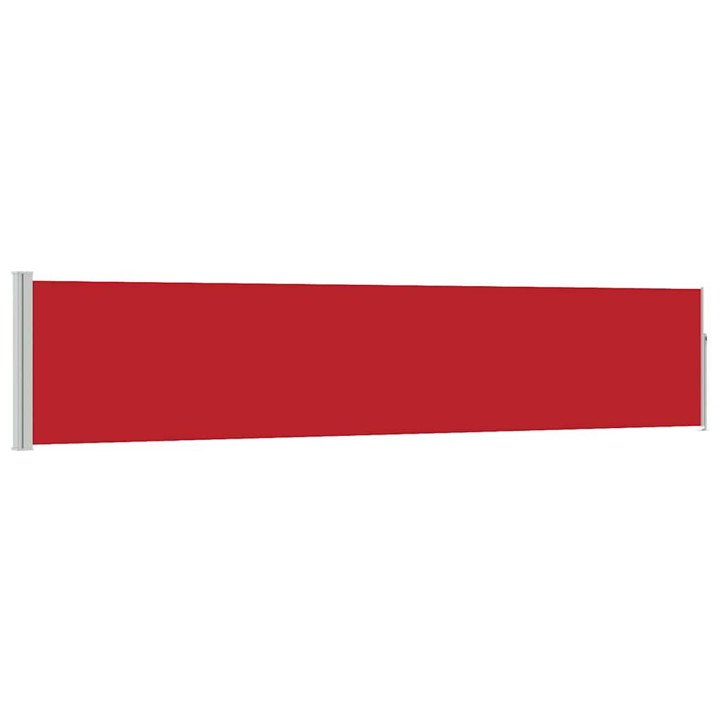 vidaXL Patio Retractable Side Awning 100x514 cm Red