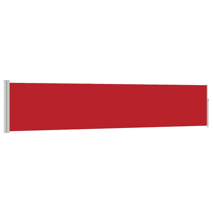 vidaXL Patio Retractable Side Awning 100x514 cm Red