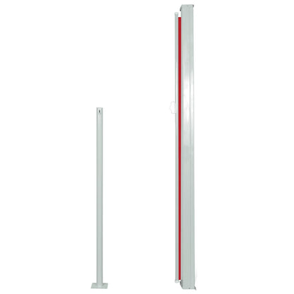 vidaXL Patio Retractable Side Awning 100x500 cm Red