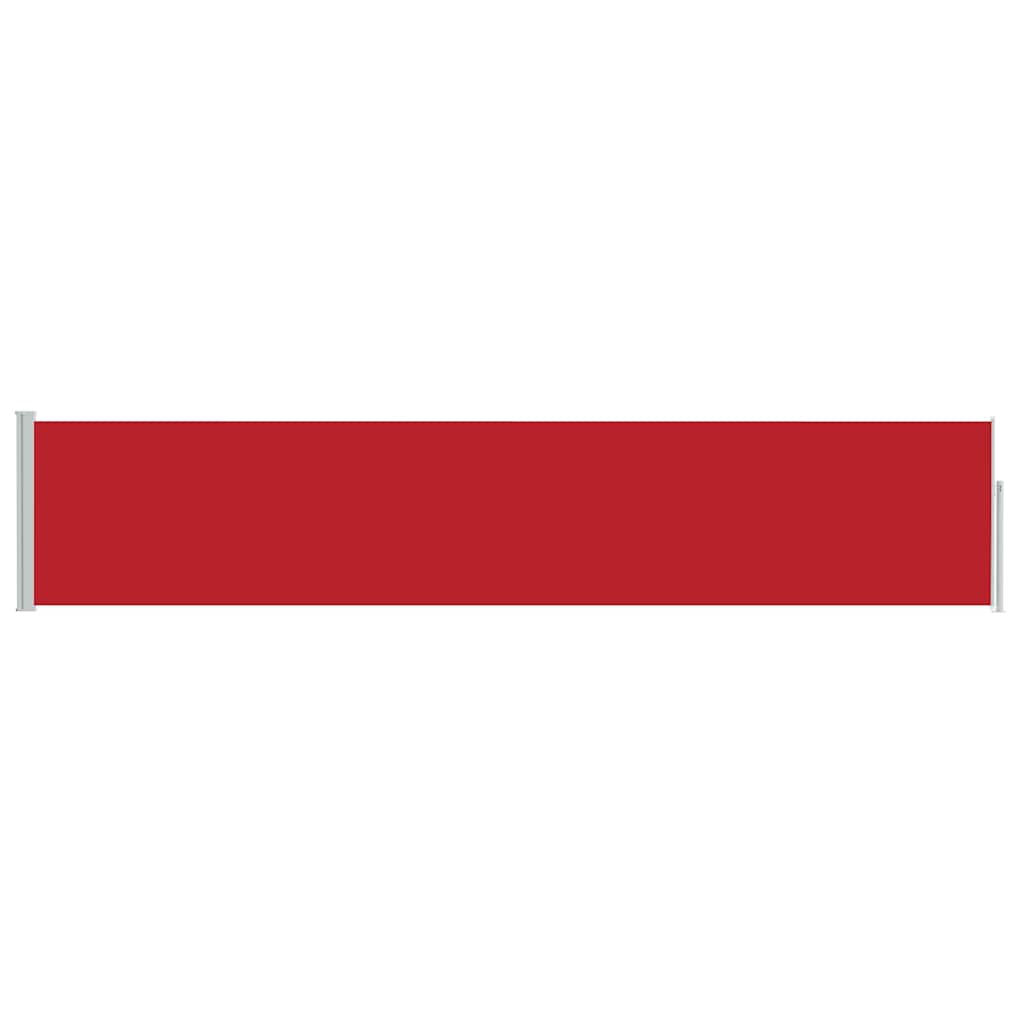 vidaXL Patio Retractable Side Awning 100x514 cm Red