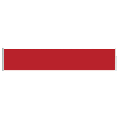 vidaXL Patio Retractable Side Awning 100x514 cm Red