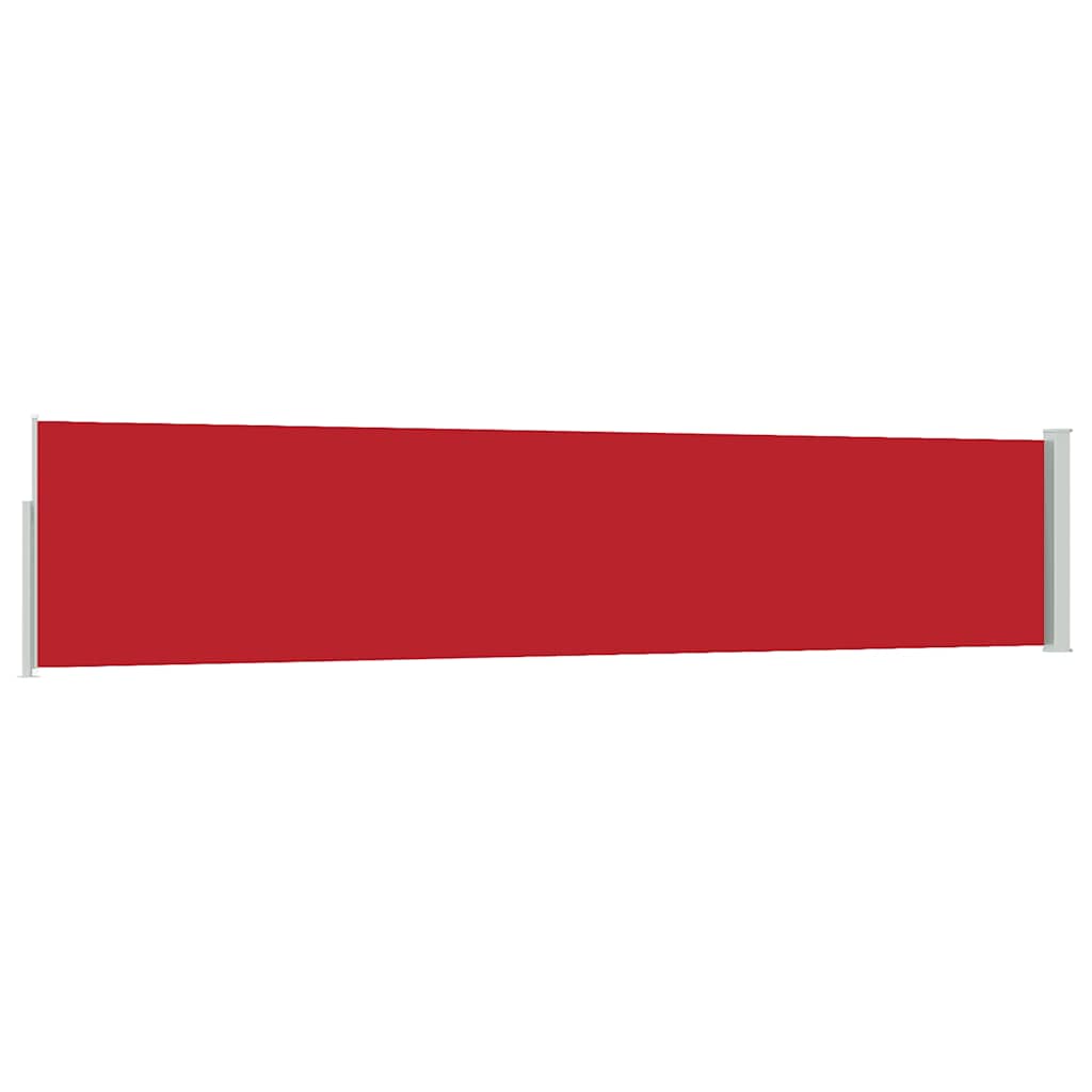 vidaXL Patio Retractable Side Awning 100x514 cm Red