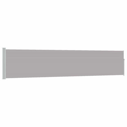 vidaXL Patio Retractable Side Awning 100x500 cm Grey