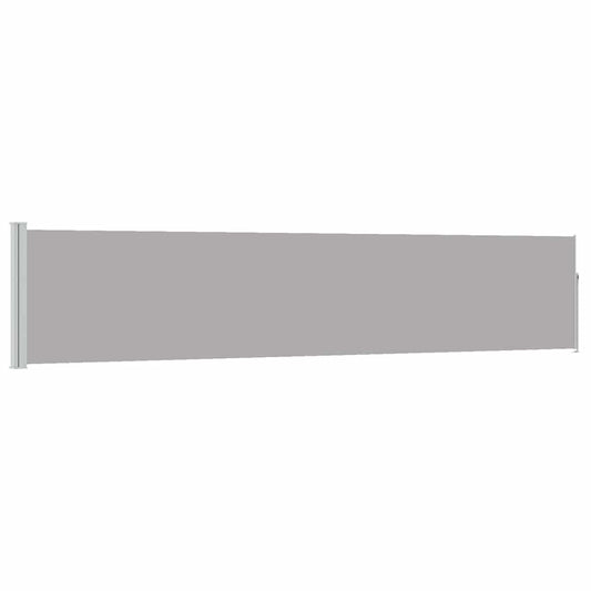 vidaXL Patio Retractable Side Awning 100x500 cm Grey