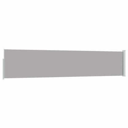 vidaXL Patio Retractable Side Awning 100x500 cm Grey