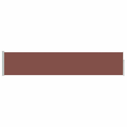 vidaXL Patio Retractable Side Awning 100x500 cm Brown