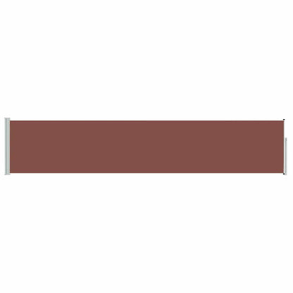 vidaXL Patio Retractable Side Awning 100x514 cm Brown