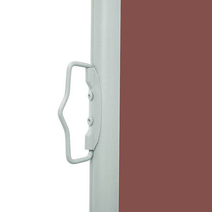 vidaXL Patio Retractable Side Awning 100x514 cm Brown
